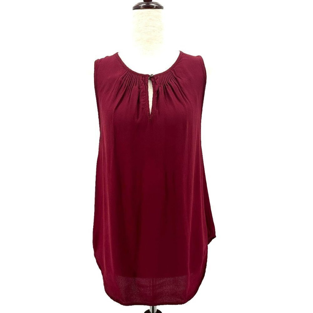 Madewell Maroon Sleeveless Blouse Top Womens XS